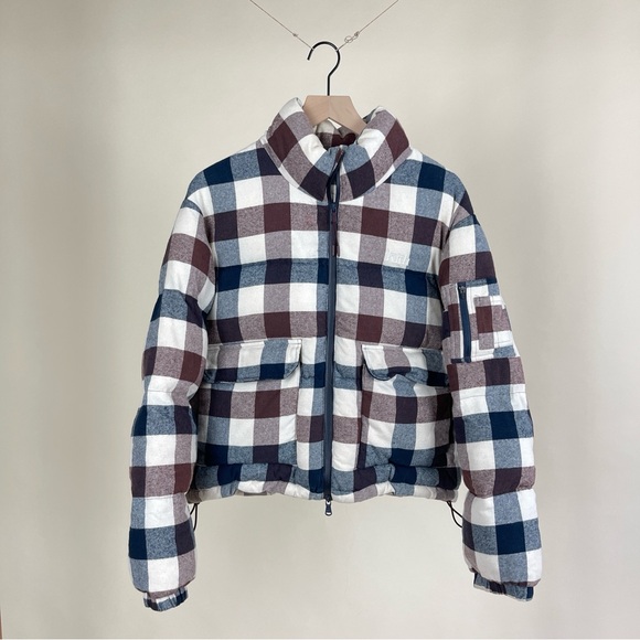 Kith Plaid Jacket in Blue, White, and Brown - Picture 6 of 10